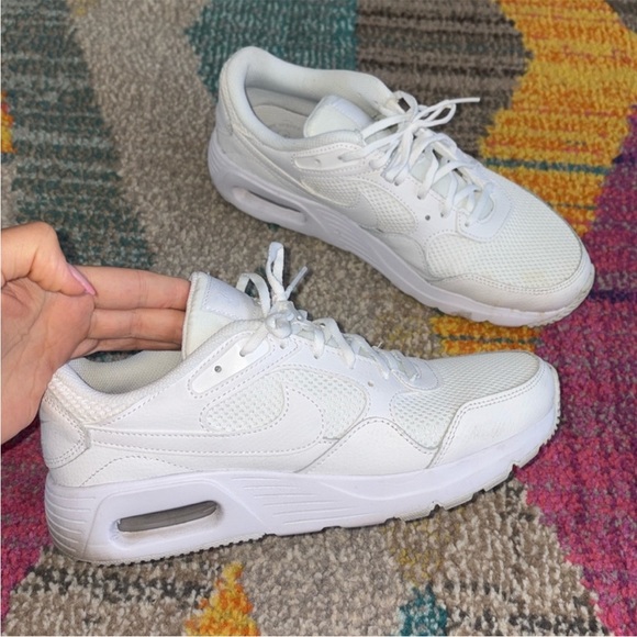 Nike White Air Max Women's Athletic Shoes, Size 9 - Picture 1 of 5